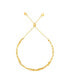 ფოტო #2 პროდუქტის Polished Solid 5 Strand Mirror Bolo Bracelet in 10K Yellow Gold