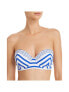 Фото #1 товара Tommy Bahama 260437 Women's Beachglass Striped Bikini Top Swimwear Size M