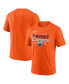 Фото #1 товара Men's Heather Orange Edmonton Oilers 2024 Western Conference Champions Tri-Blend T-Shirt