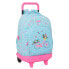 School Rucksack with Wheels Safta Bicicleta Blue 33 x 45 x 22 cm Bicycle