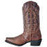 Фото #7 товара Laredo Malinda Distressed Square Toe Cowboy Womens Brown Dress Boots 51134