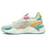 Фото #3 товара Puma RsXk Tropical Lace Up Mens Green Sneakers Casual Shoes 39594102