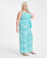 Trendy Plus Size Printed Wide-Leg Pants, Created for Macy's