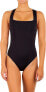 Фото #2 товара Hurley Solid Cross-Back Moderate One-Piece Black LG (US 10-12)