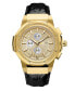ფოტო #2 პროდუქტის Men's 10 YR Anniversary Saxon Diamond (1/6 ct.t.w.) & 18K Gold Plated Watch