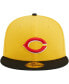 Фото #3 товара Men's Yellow, Black Cincinnati Reds Grilled 59FIFTY Fitted Hat
