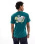 Фото #1 товара Lee camp badge back print t-shirt in mid green