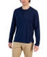 Фото #1 товара Men's Alfatech Solid Henley, Created for Macy's