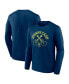 Фото #1 товара Men's Navy Nashville SC x Johnny Cash Guitar Long Sleeve T-shirt