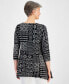 ფოტო #2 პროდუქტის Women's 3/4 Sleeve Printed Jacquard Top, Created for Macy's