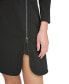 Women's Zip-Detail Mock-Neck Long-Sleeve Dress