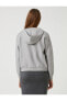 Фото #8 товара Свитер Koton Oversize Hooded Buttoned Neck