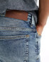 River Island slim jean in midwash blue Синий, W28 L30 - фото #8