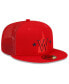 Фото #5 товара Men's Red Washington Nationals 2022 Batting Practice 59FIFTY Fitted Hat