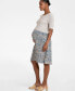 Women's Animal Print Short Sleeve 2 in 1 Maternity and Nursing Dress