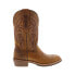 Фото #1 товара Double H Toscosa R Toe Roper 11" DH8552 Mens Brown Cowboy Western Boots