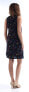 Kensie Tie V Neck Sleeveless Shift Dress Floral Black Multi M