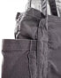 Фото #2 товара ASOS DESIGN oversized heavyweight canvas tote in washed grey