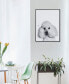 Фото #3 товара "Poodle" Pet Paintings on Printed Glass Encased with A Black Anodized Frame, 24" x 18" x 1"