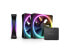 Фото #1 товара NZXT F120RGB Duo - 120mm Dual-sided RGB Fan - Triple Pack (Black) w/RGB Controll