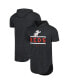 Men's Black Cincinnati Reds Tri-Blend Hoodie T-Shirt