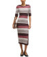 Фото #1 товара Women's Structured-Stripe Dress