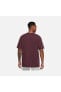 Фото #2 товара Sportswear Premium Essentials Oversize Short-Sleeve Bordo Erkek T-shirt
