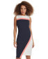 Фото #4 товара Women's Color-Blocked Asymmetric Dress