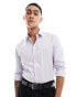 Фото #1 товара ASOS DESIGN stretch slim fit work shirt in lilac