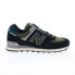 Фото #1 товара New Balance 574 U574KBG Mens Black Suede Lace Up Lifestyle Sneakers Shoes