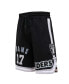 Фото #3 товара Men's Davante Adams Black Las Vegas Raiders Player Name and Number Shorts