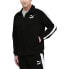 Фото #1 товара Puma Iconic T7 Full Zip Track Jacket Big Tall Mens Black Casual Athletic Outerwe