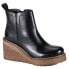 Фото #2 товара Diba True Comet Ride Round Toe Wedge Booties Womens Black Casual Boots 37115-001