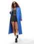 Фото #1 товара Lioness formal drop shoulder maxi coat in cobalt