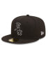 Фото #1 товара Men's Chicago White Sox Black on Black Dub 59FIFTY Fitted Hat