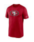 Фото #3 товара Men's Scarlet San Francisco 49ers Logo Essential Legend Performance T-shirt