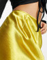 Фото #6 товара Public Desire x Paris Artiste Exclusive satin mini skirt in gold