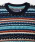 Фото #5 товара Men's Stripe Merino Crewneck Sweater, Created for Macy's