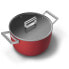 Фото #2 товара SMEG 26cm Red 50's Style Casserole - CKFC2411RDM - 7.7 L - Black - Red - Aluminium - Stainless steel - Stainless steel - Glass - Stainless steel