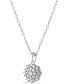 ფოტო #2 პროდუქტის Diamond 1/5 ct. t.w. Pendant in Sterling Silver