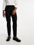 ASOS DESIGN slim suit trousers in black