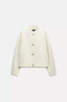 SOFT BOMBER JACKET WITH GOLD-TONE BUTTONS