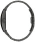 ფოტო #2 პროდუქტის Men's Modern Gemini Diamond Accent Black Ion-Plated Stainless Steel Bracelet Watch 40mm