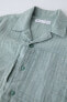 Фото #5 товара Рубашка из рельефного смесового льна ZARA