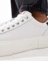 Tommy Jeans clean platform trainers in white and black