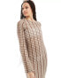 Vero Moda Tall crochet beach maxi dress in neutral