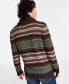 Фото #2 товара Men's Blanket Stripe Shawl Sweater, Created for Macy's