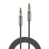 Фото #2 товара Lindy 0.5M 3.5MM AUDIO CABLE - CROMO LINE - 3.5mm - Male - 3.5mm - Male - 0.5 m - Anthracite