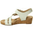 VANELi Kabie Wedges Womens White Casual Sandals 308143