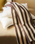 Striped chenille throw